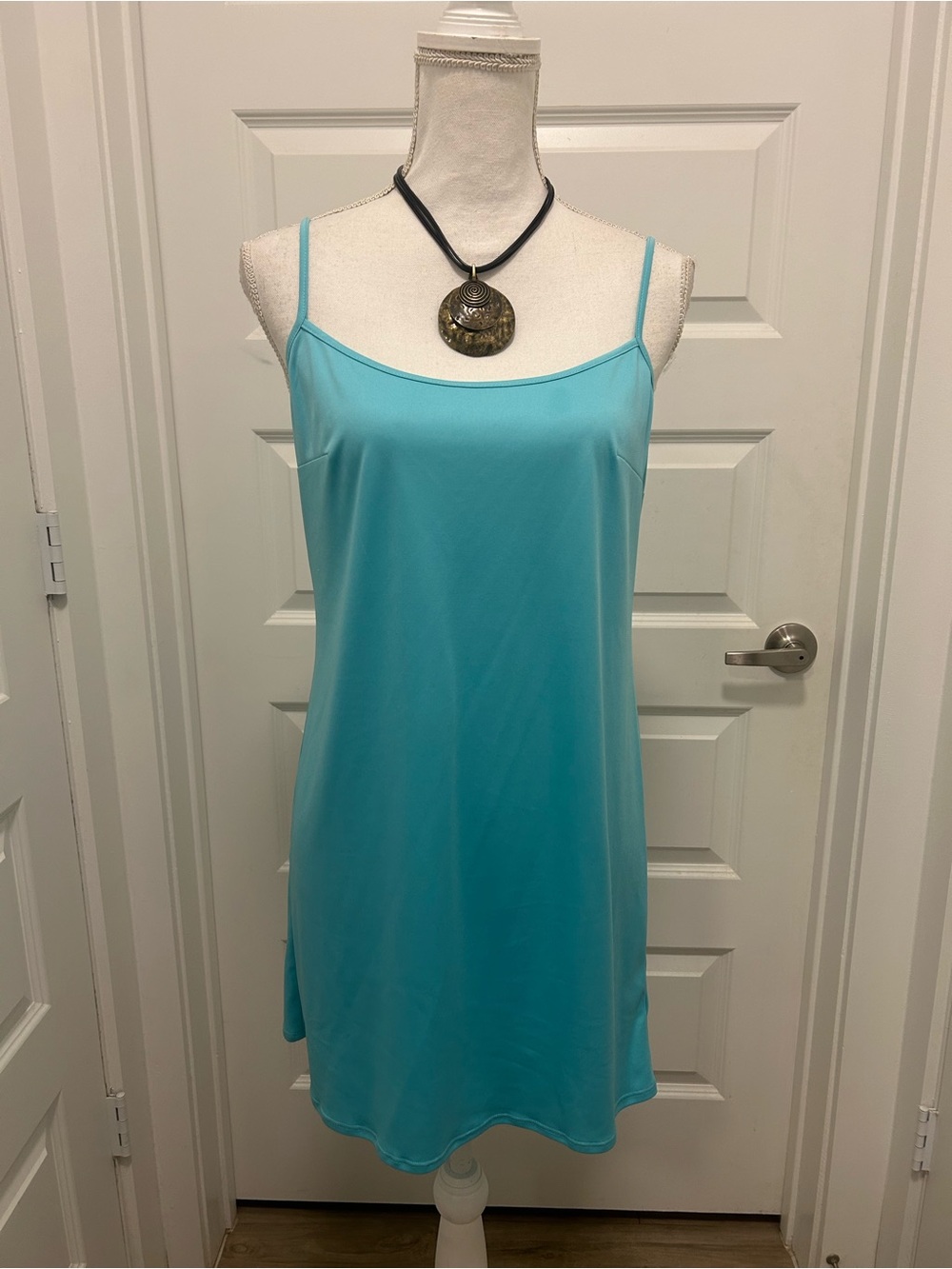 Lilly Pulitzer Aqua Backless Slip Dress